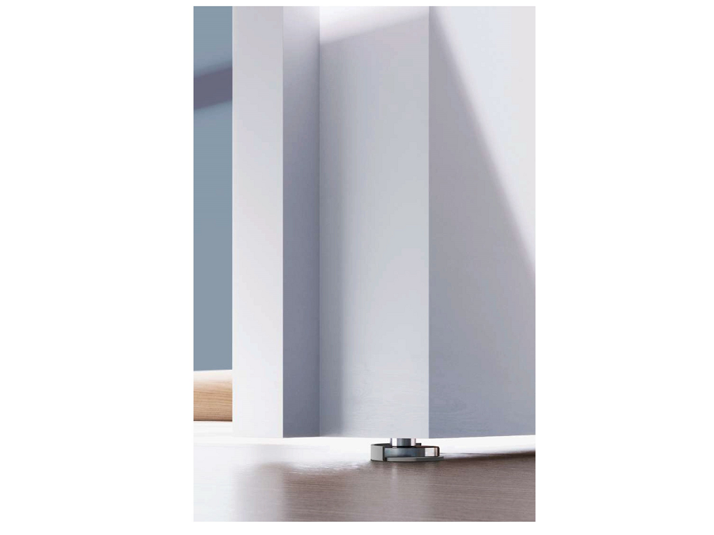 Fermaporta Magnetico Incasso Stoppino Open modello 1 Base 14-Cromo Satinato | Verum Italy - immagine 2